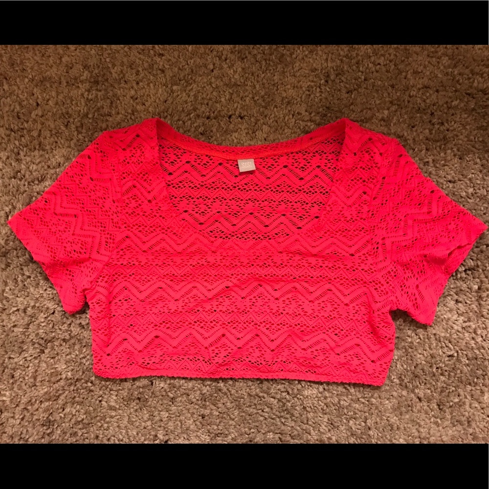 Hot pink crop top